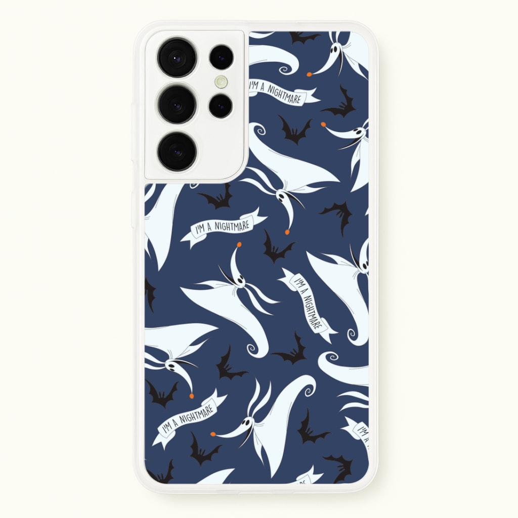 Skeleton Dog And Bats Pattern Phone Case