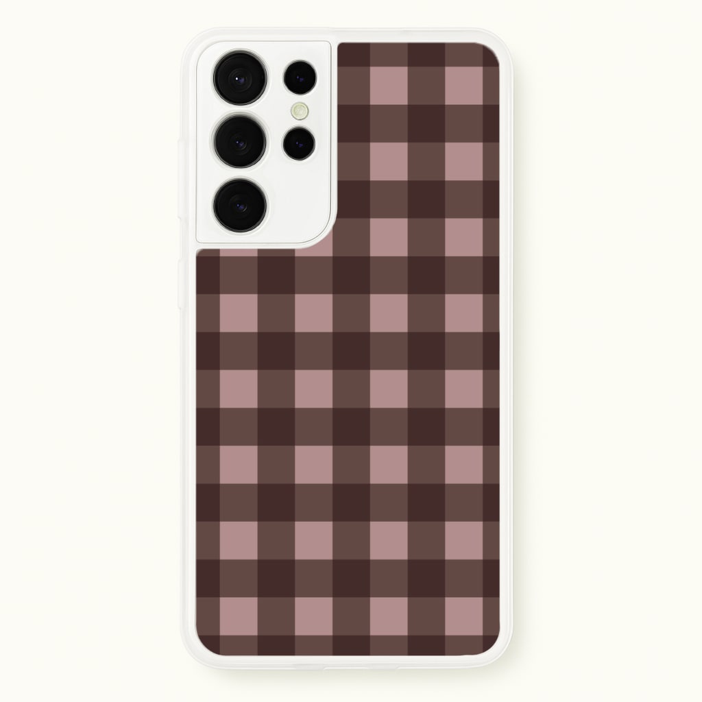 Chocolate Gingham Phone Case