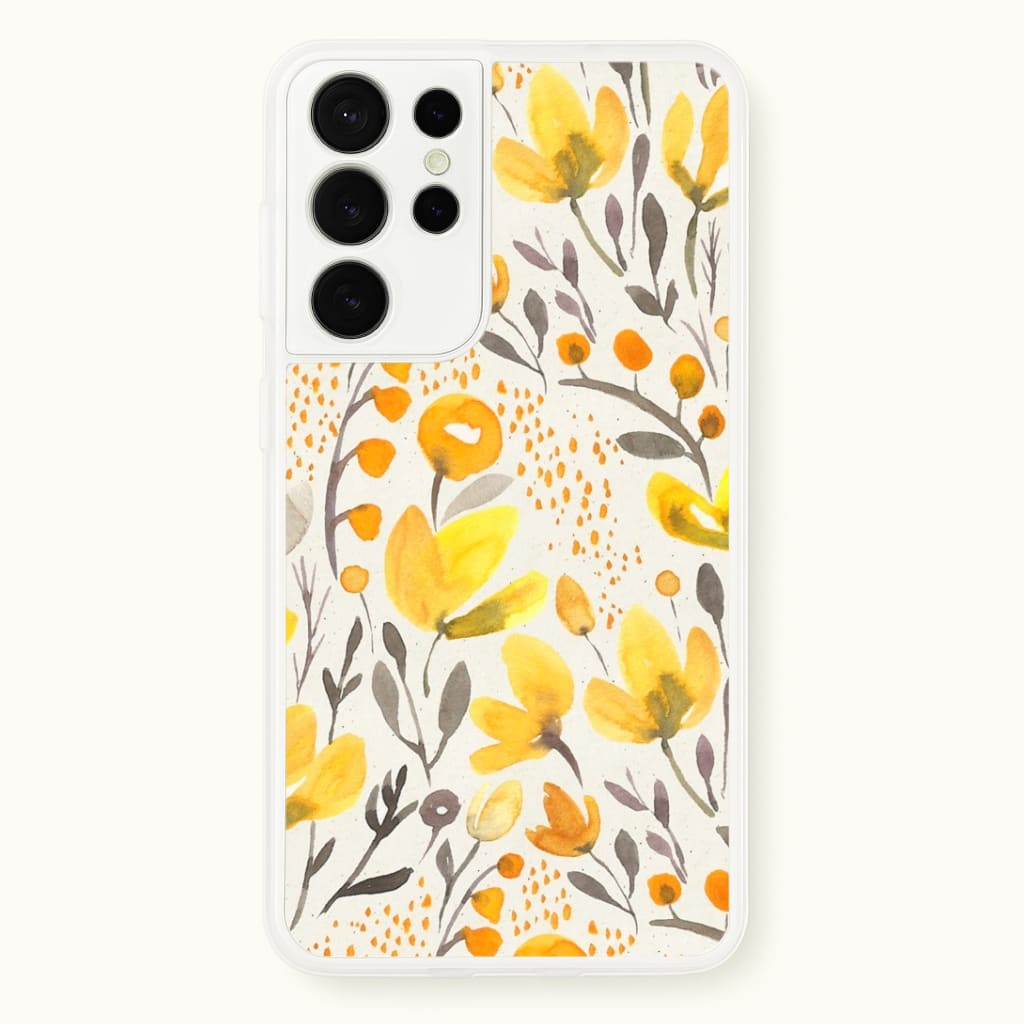 Yellow Field Floral Phone Case