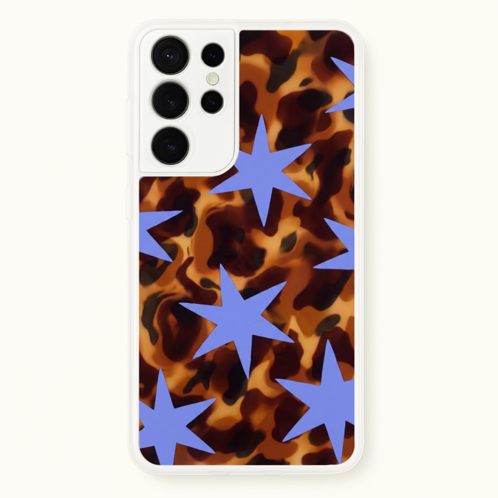 Tortoiseshell Star Scatter - Periwinkle Phone Case
