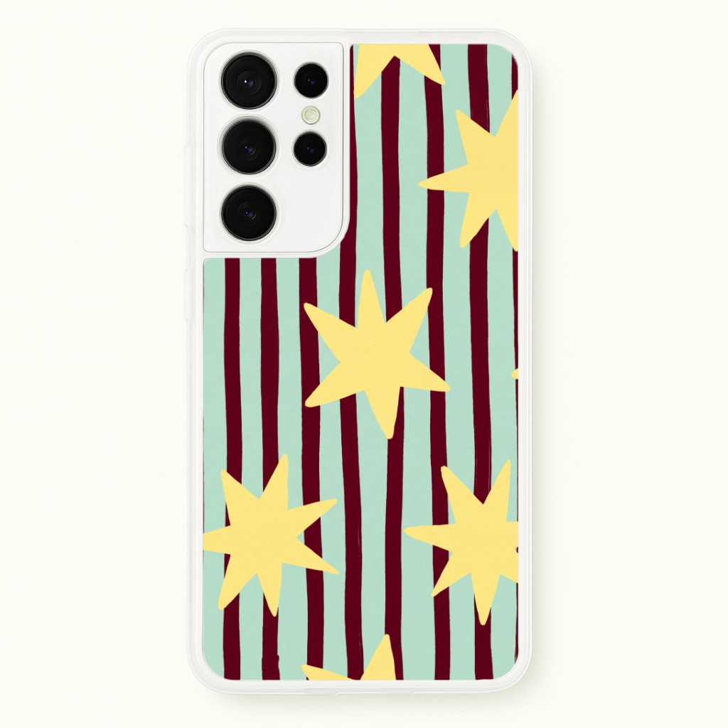 Butter Stars On Stripes Phone Case