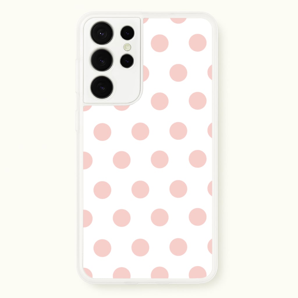 Pink Polka Dot Personalised Phone Case