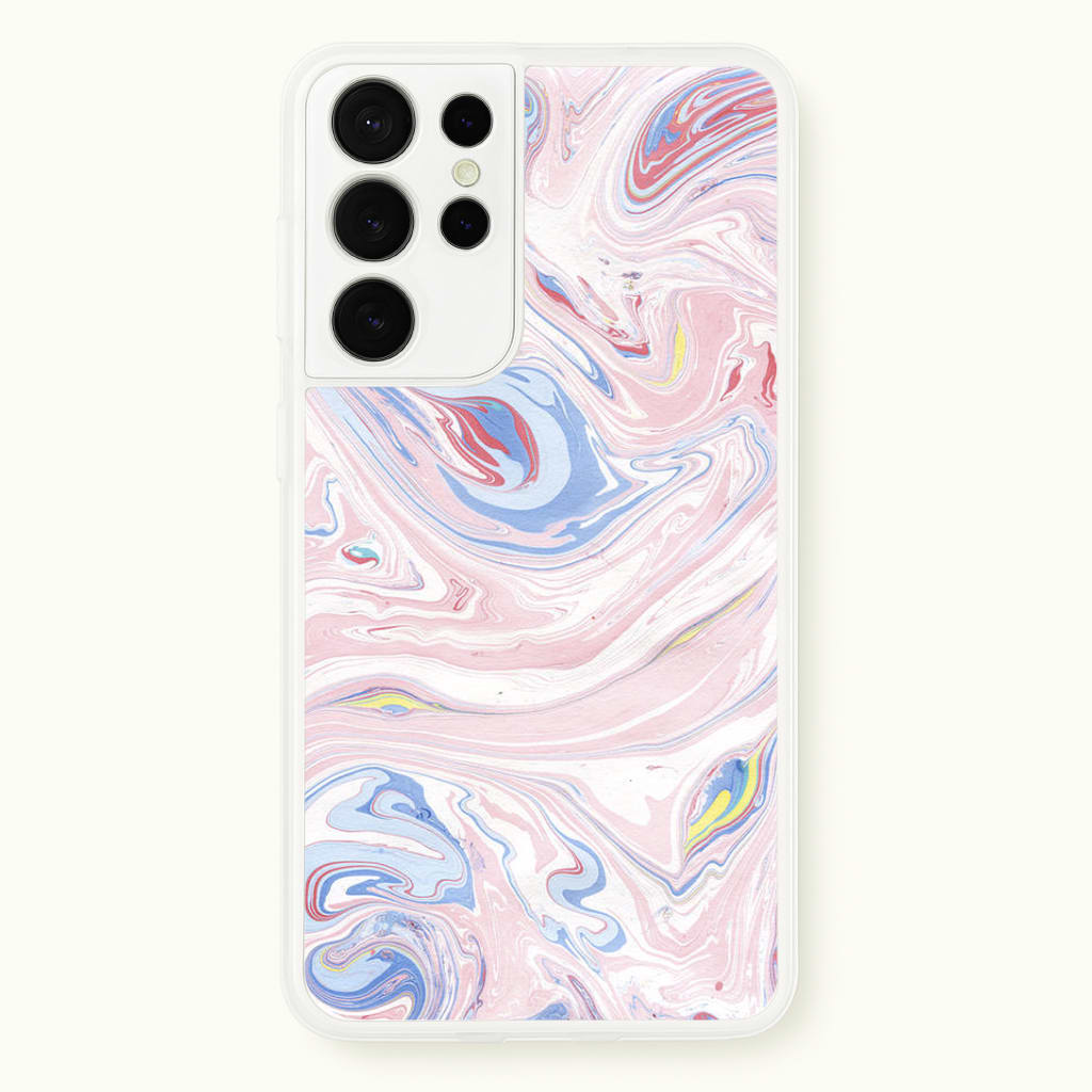 Pink Marble Swirl Phone Case