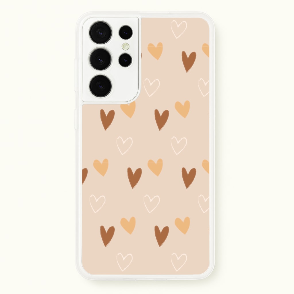 Cute Love Heart Pattern Phone Case