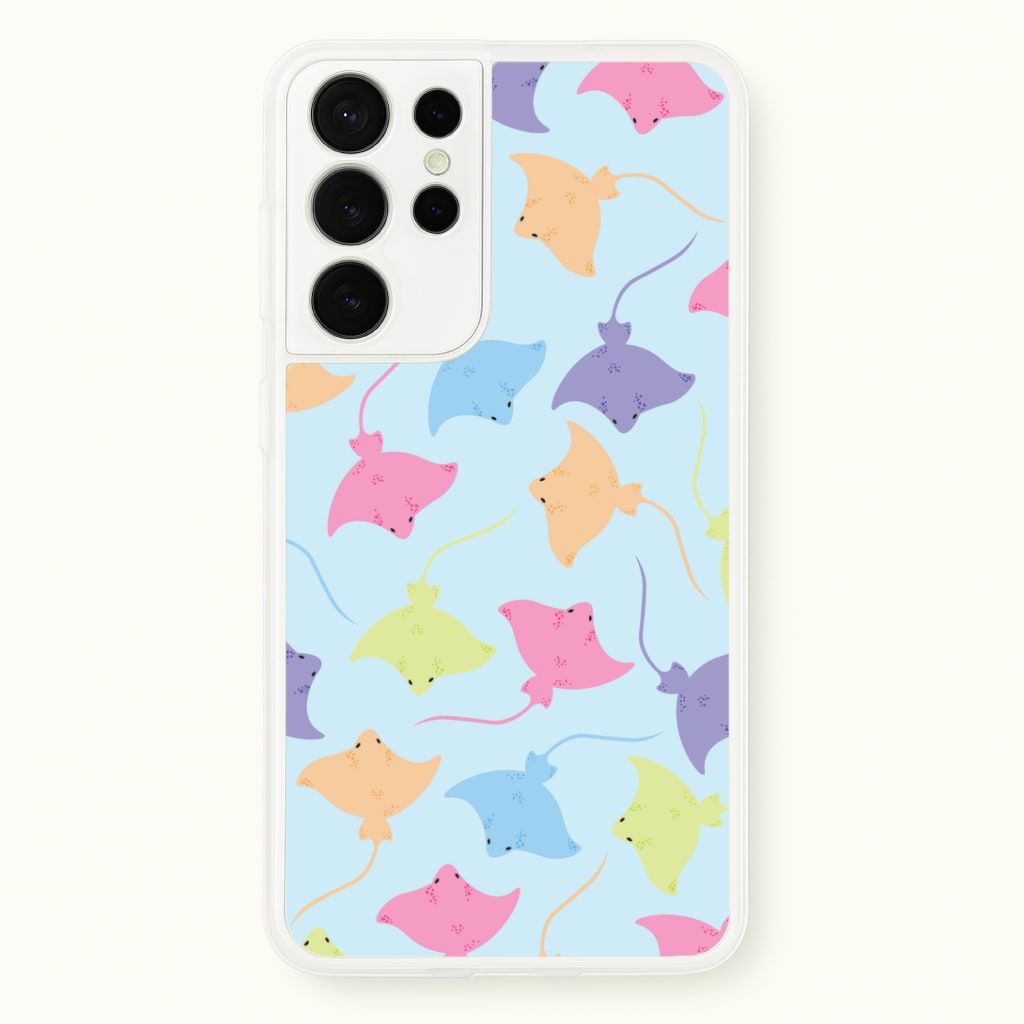 Multi Coloured Sting Ray Pattern - Sealife Phone Case