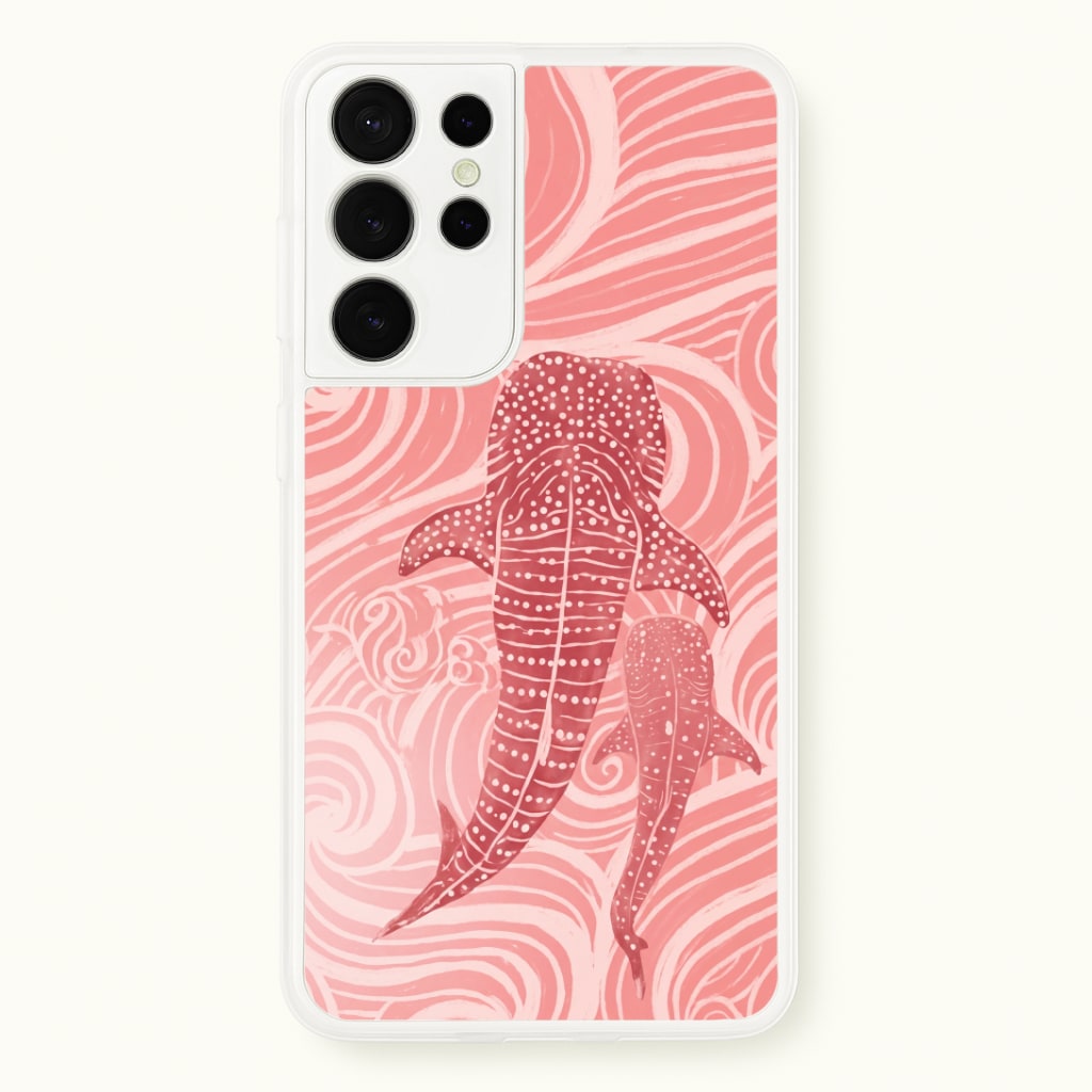 Rose Whale Shark Swirls Phone Case