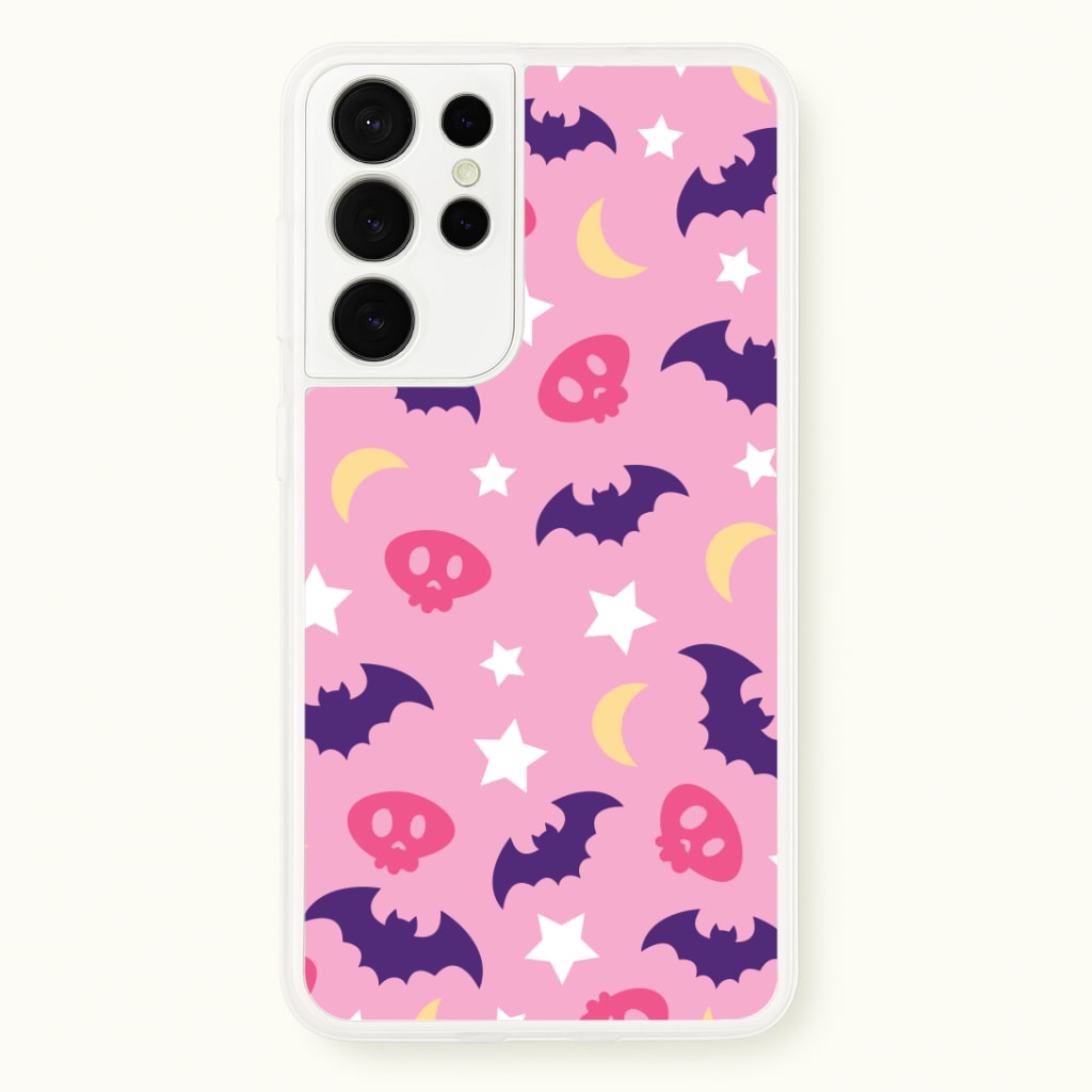 Skull, Bats And Stars Pattern Phone Case