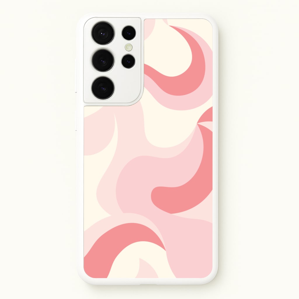 Pastel Pinks Abstract Pattern Phone Case