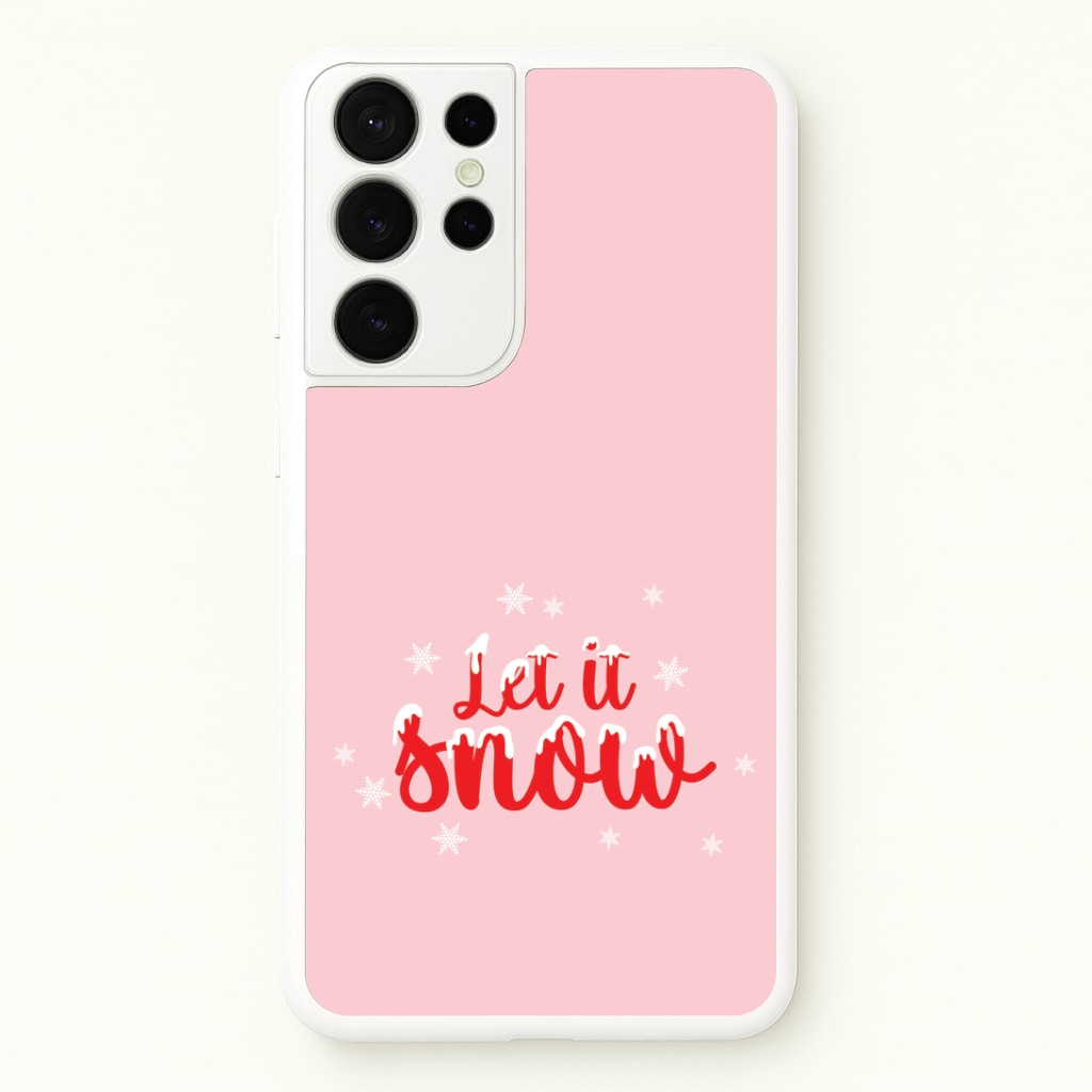 Let It Snow Snowflakes Phone Case