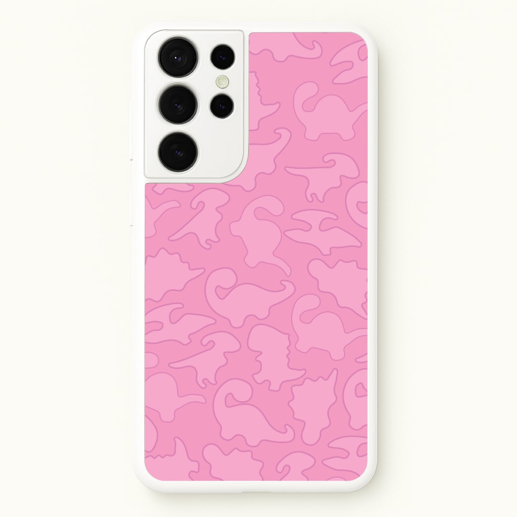 Pink Pattern - Dinosaurs Phone Case