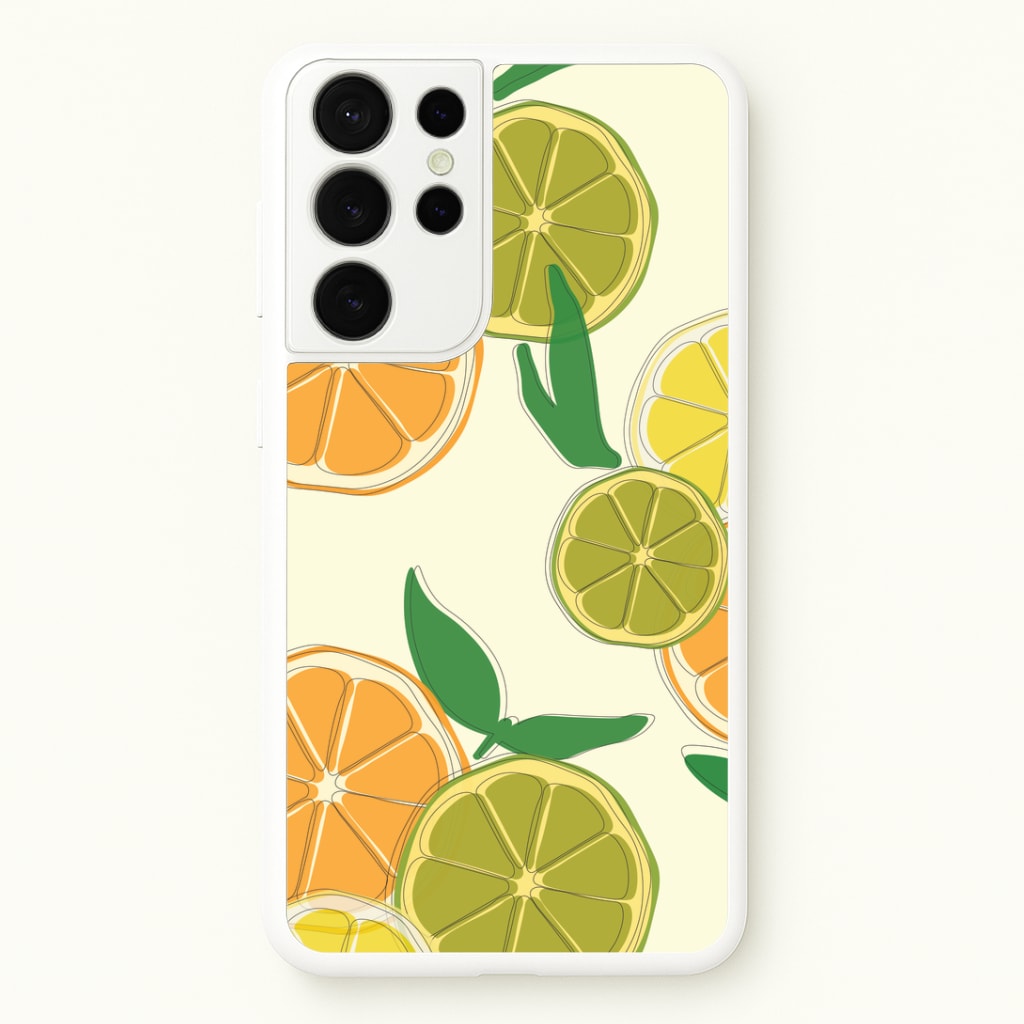 Oranges, Leomns And Limes - Fruit Patterns Phone Case