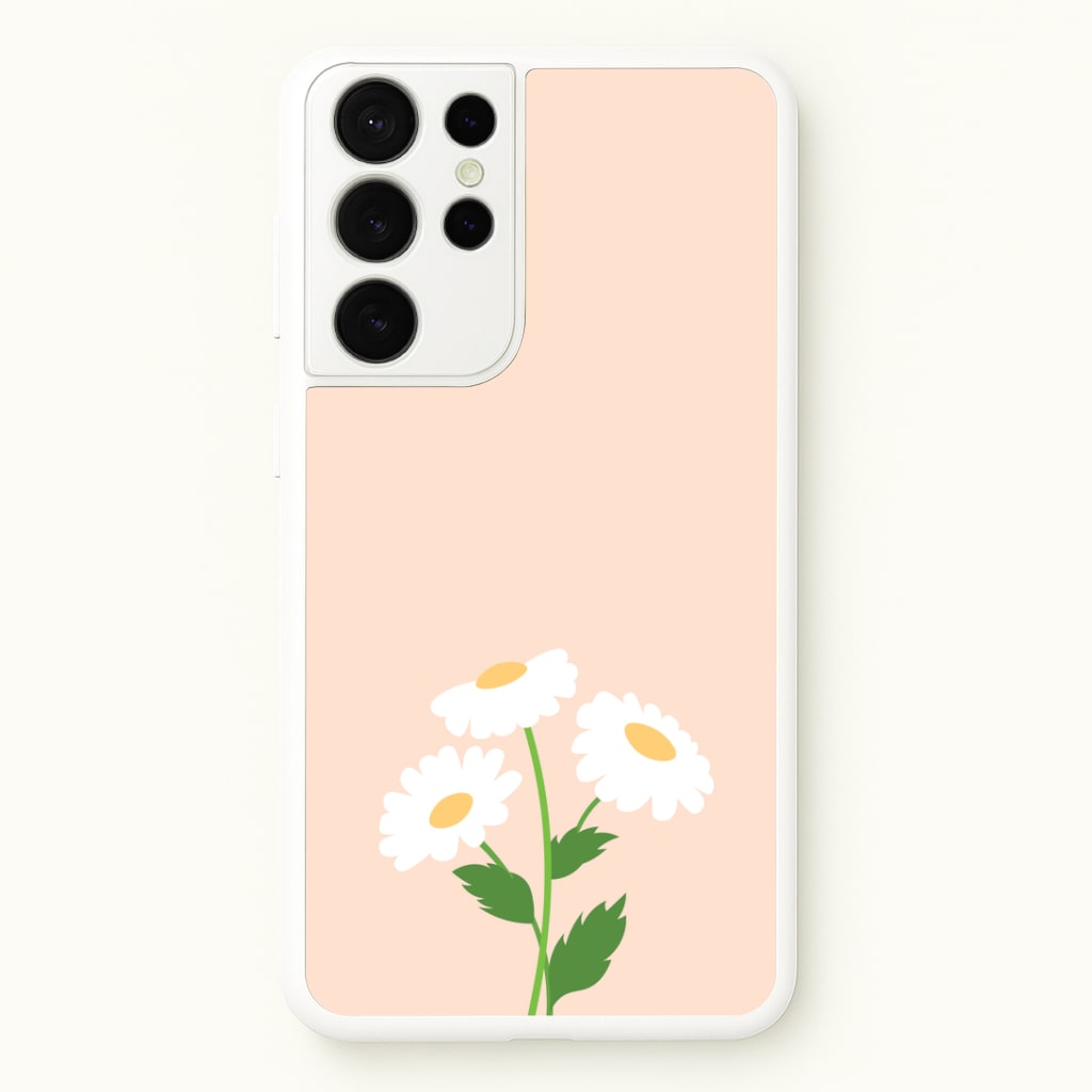 Peach And Dasies Phone Case