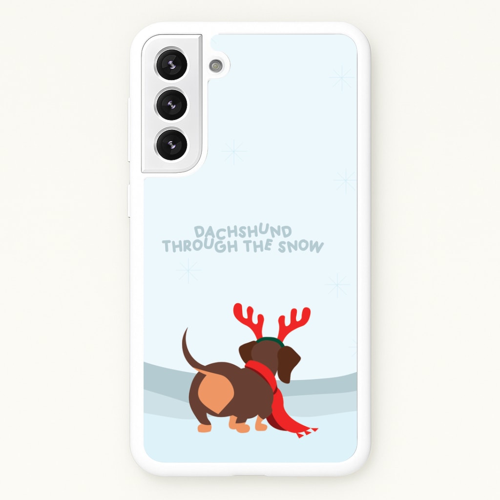 Dachshund Through The Snow - Christmas Phone Case