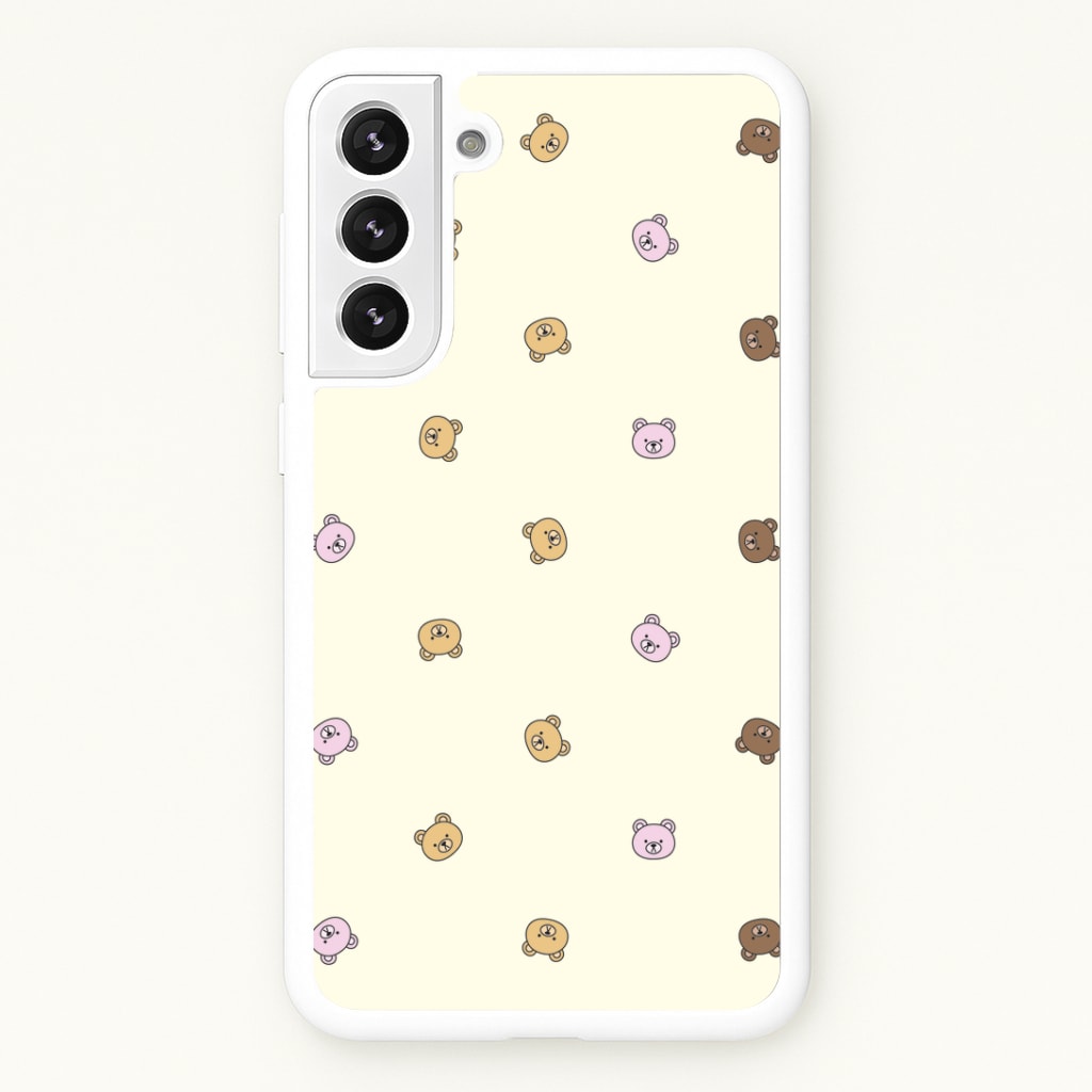 Miniature Teddy Bear Faces Pattern Phone Case