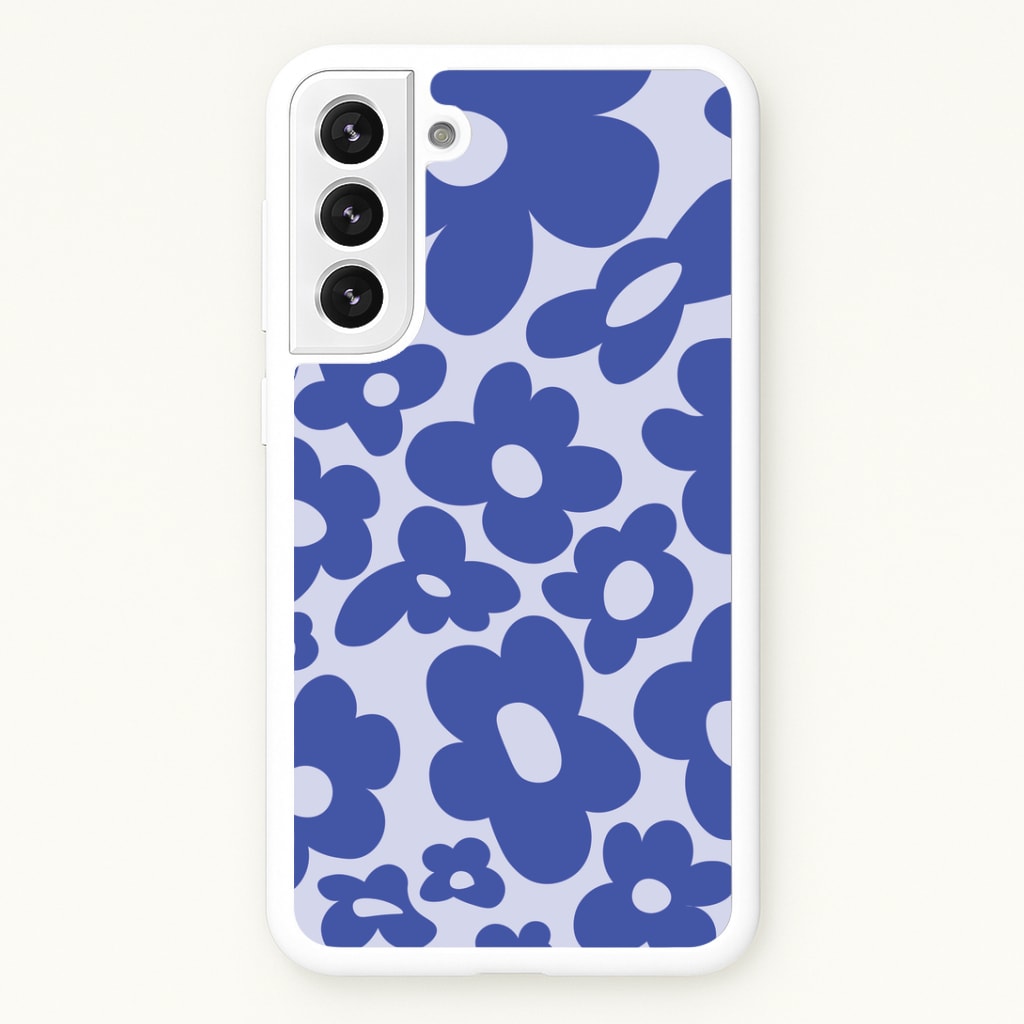 Blue Flowers - Trippy Patterns Phone Case