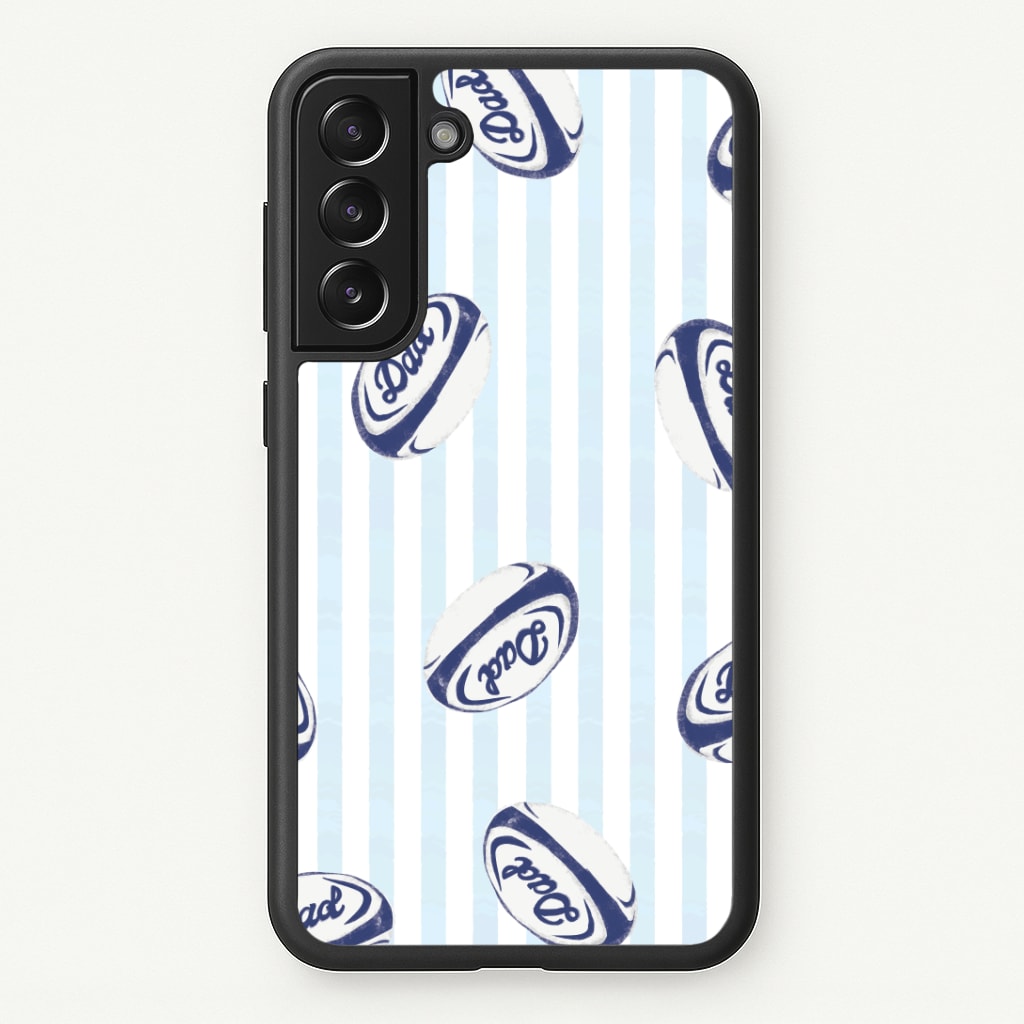 Dad Rugby Ball Pattern Phone Case