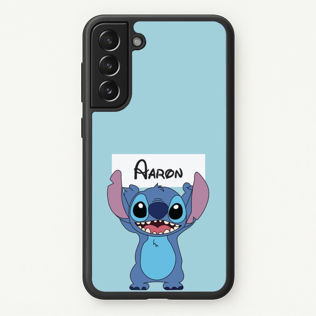 Standing Blue Alien - Personalised Disney Phone Case