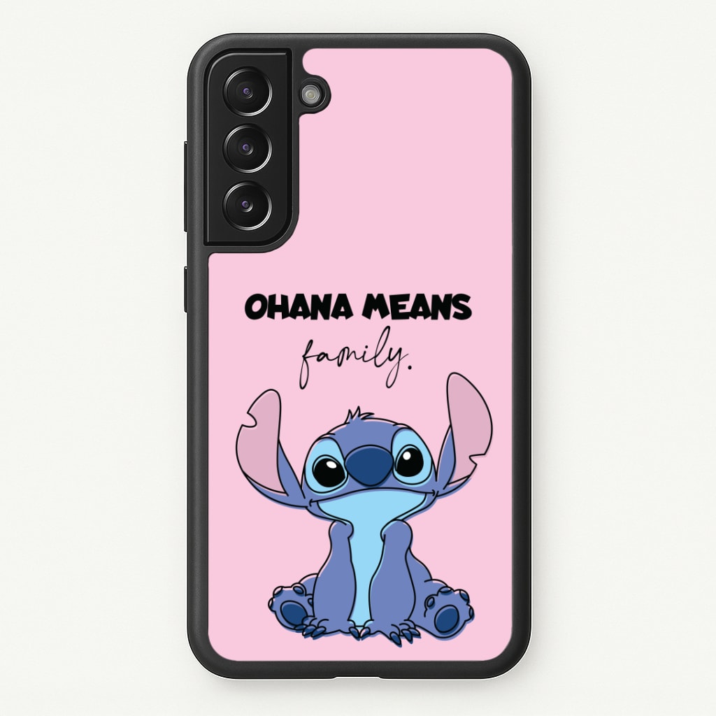 Ohana Means Family Pink Phone Case