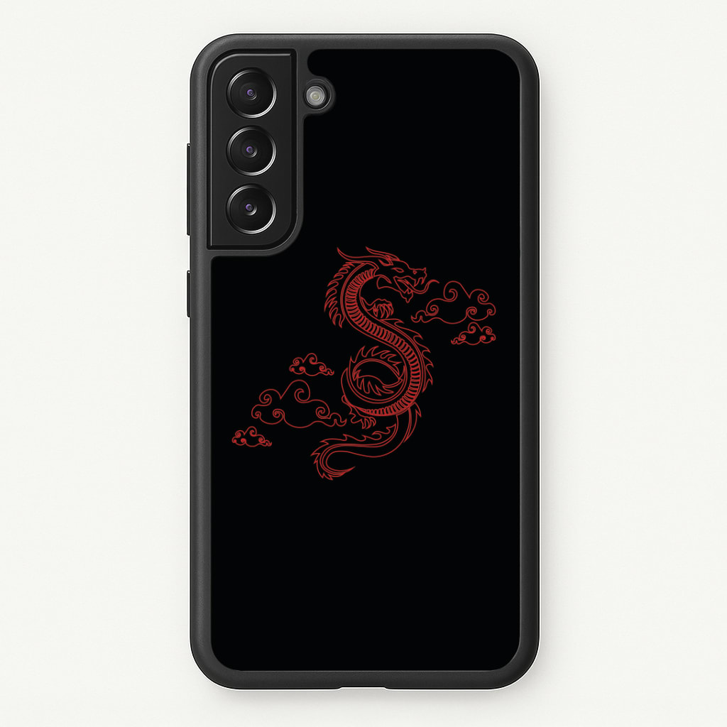 Red - Dragon Patterns Phone Case
