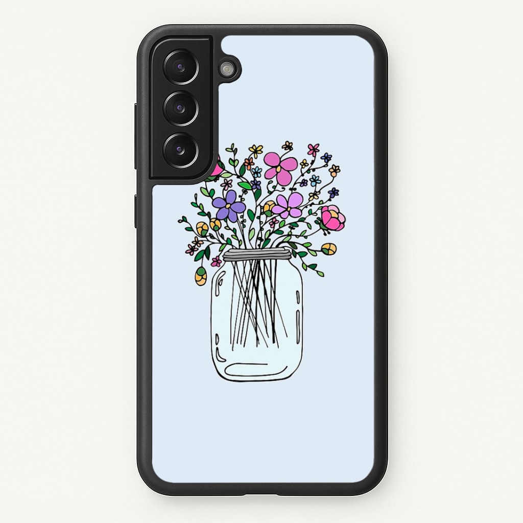 Cartoon Flower Jar Phone Case