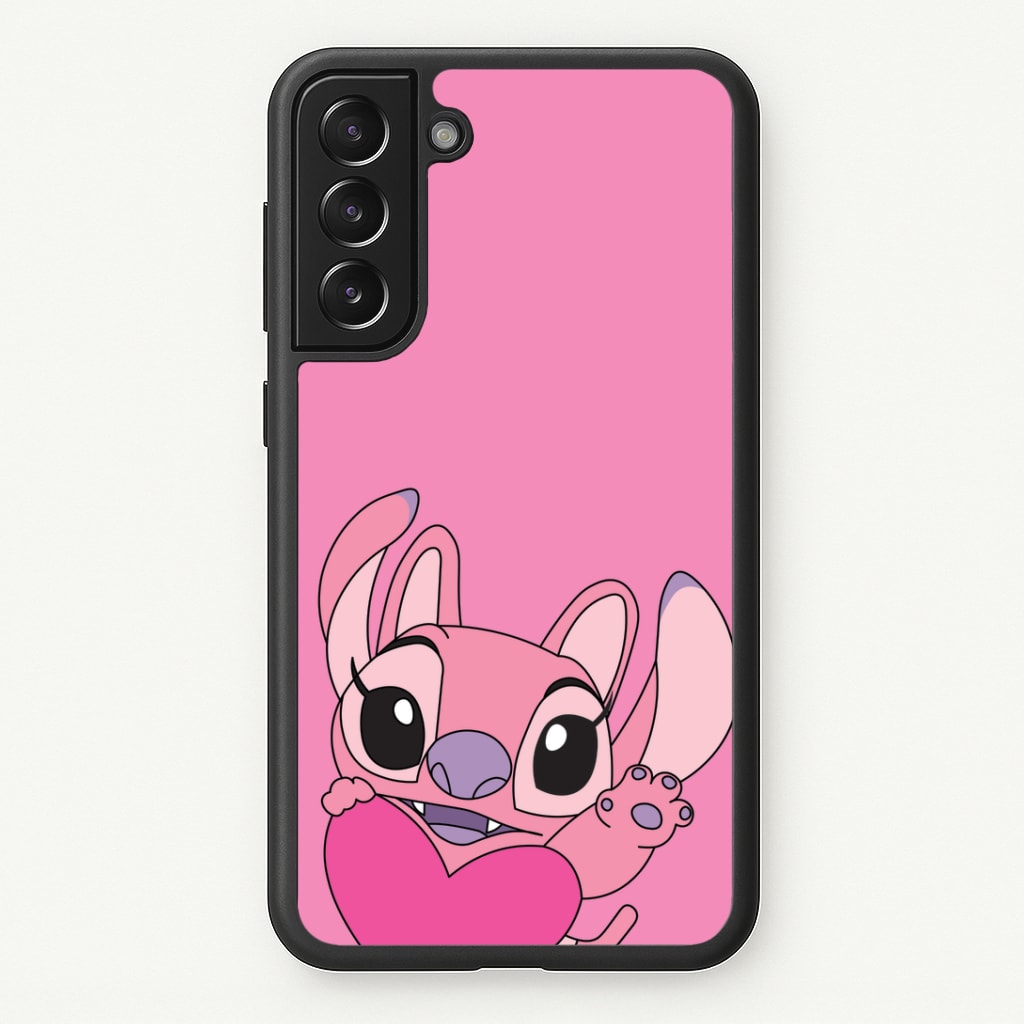 Holding Heart - Pink Alien Phone Case