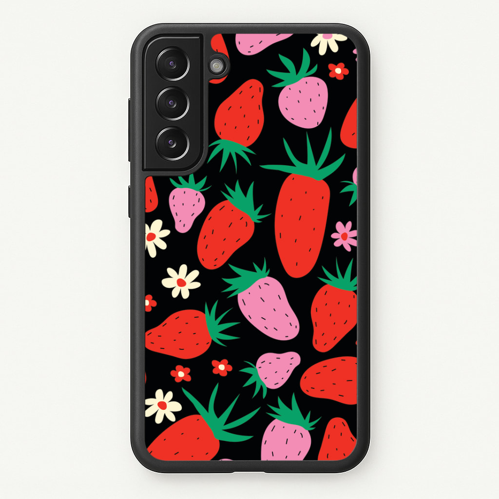 Abstract Strawberries Pattern Phone Case