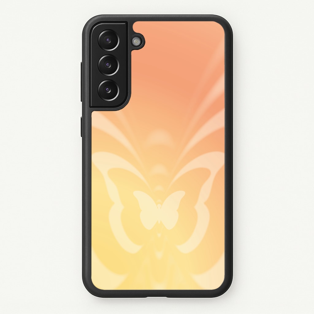Butterfly Gradient Yellow Phone Case