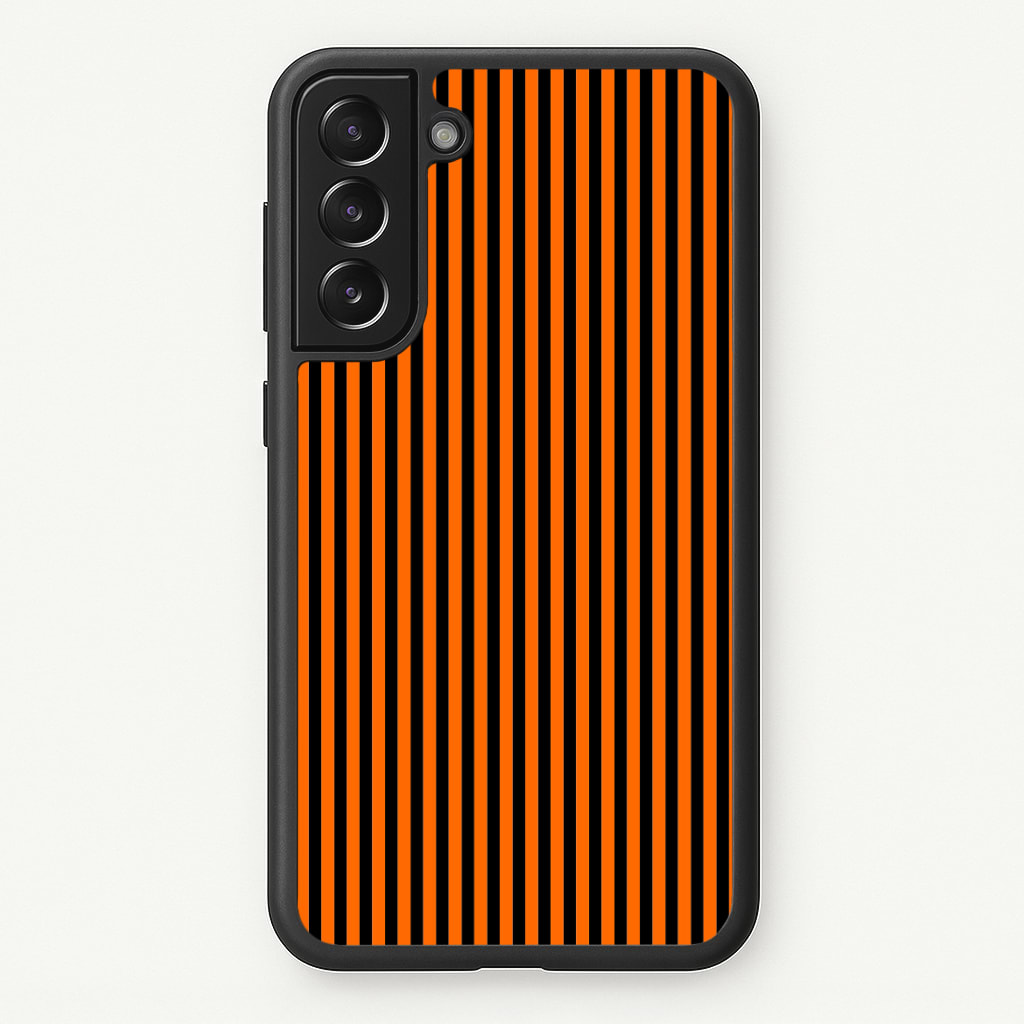 Orange & Black Stripe Phone Case