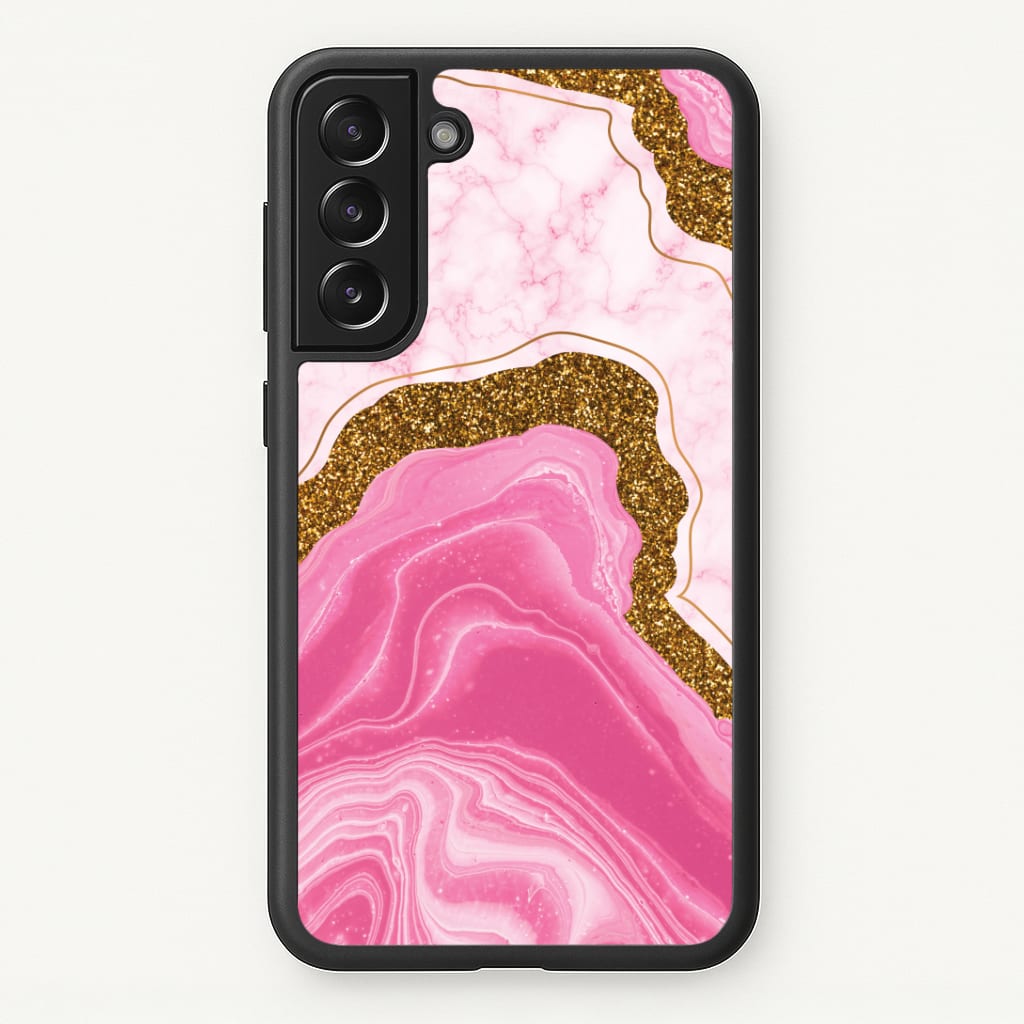 Marble Rock Veins And Glitter Phone Case