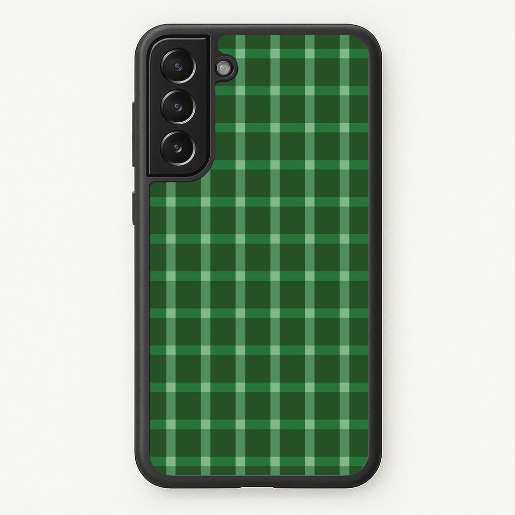 Dark Green Tartan Christmas Pattern Phone Case