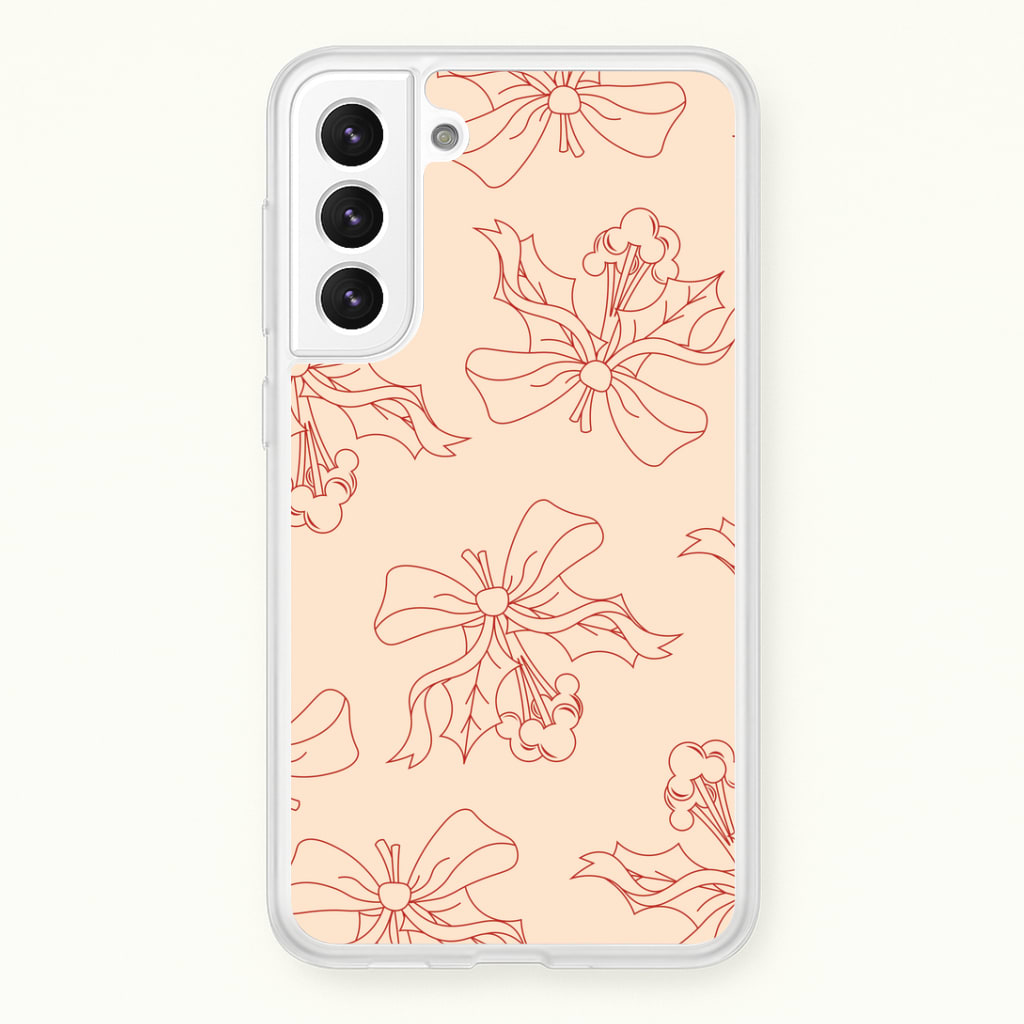 Cartoon Mouse Holly Pattern Phone Case