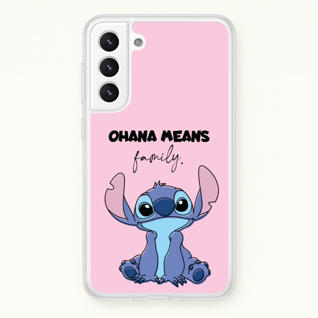 Ohana Means Family Pink Phone Case