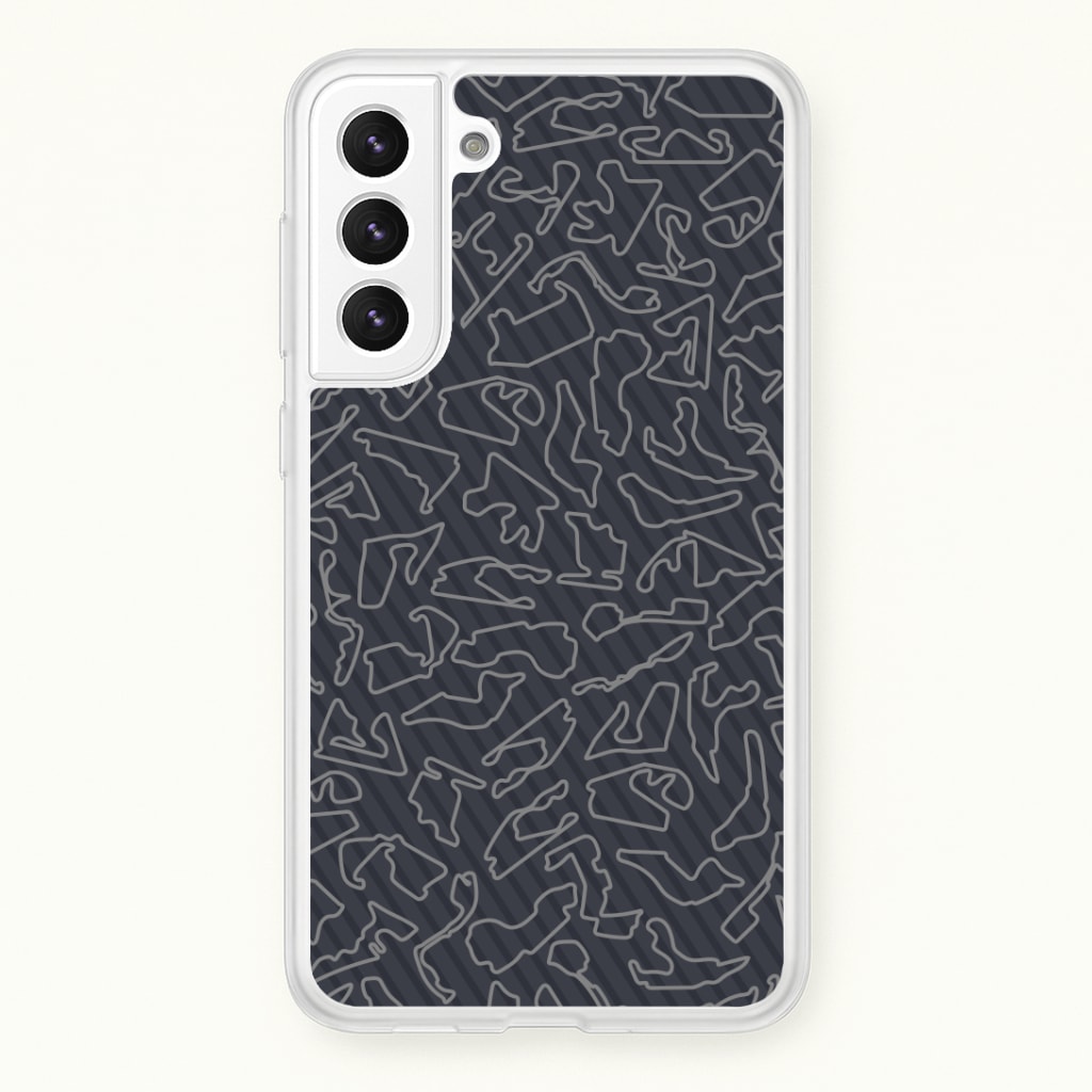 Track Outlines Gray Phone Case