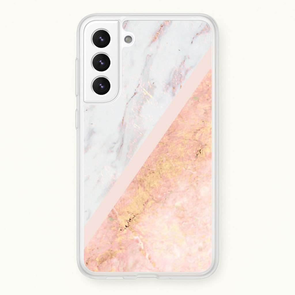 Marble and Rose Gold Phone Case