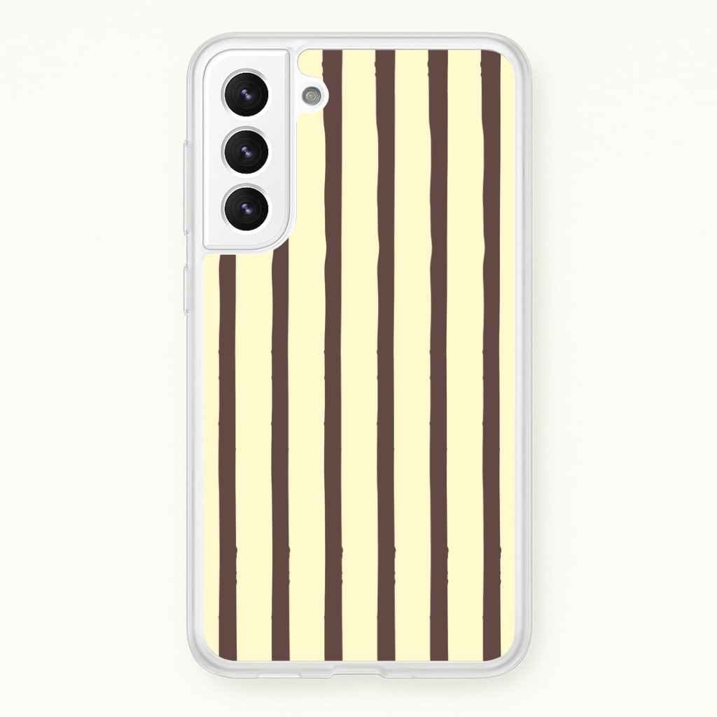 Vanilla & Chocolate Stripes Phone Case