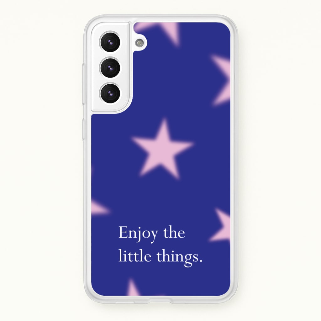 Enjoy The Little Things Dark Purple Phone Case