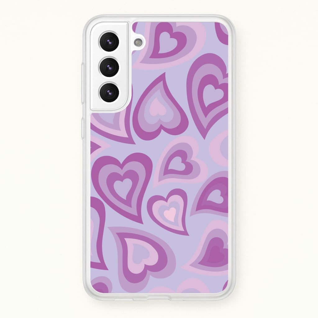 Purple Hearts - Trippy Patterns Phone Case
