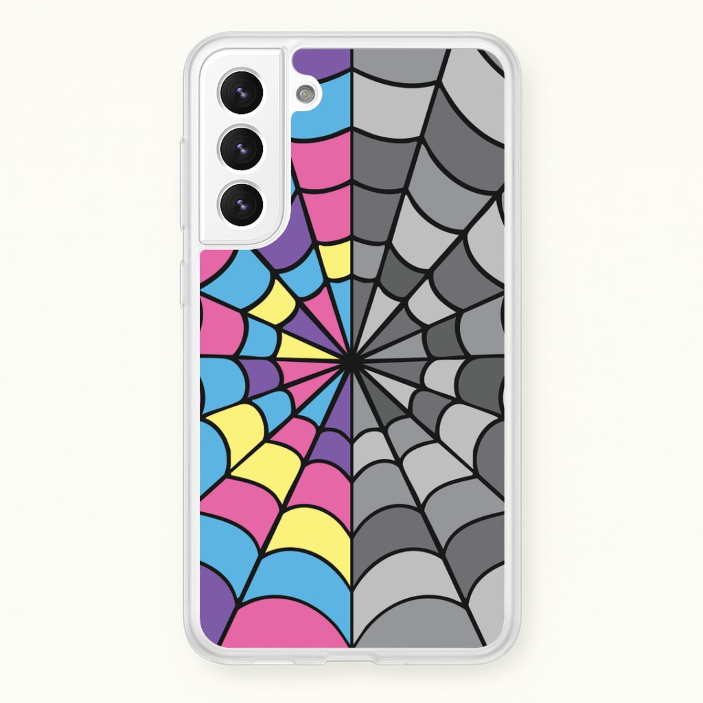 Colourful And Gray Spiderweb Phone Case