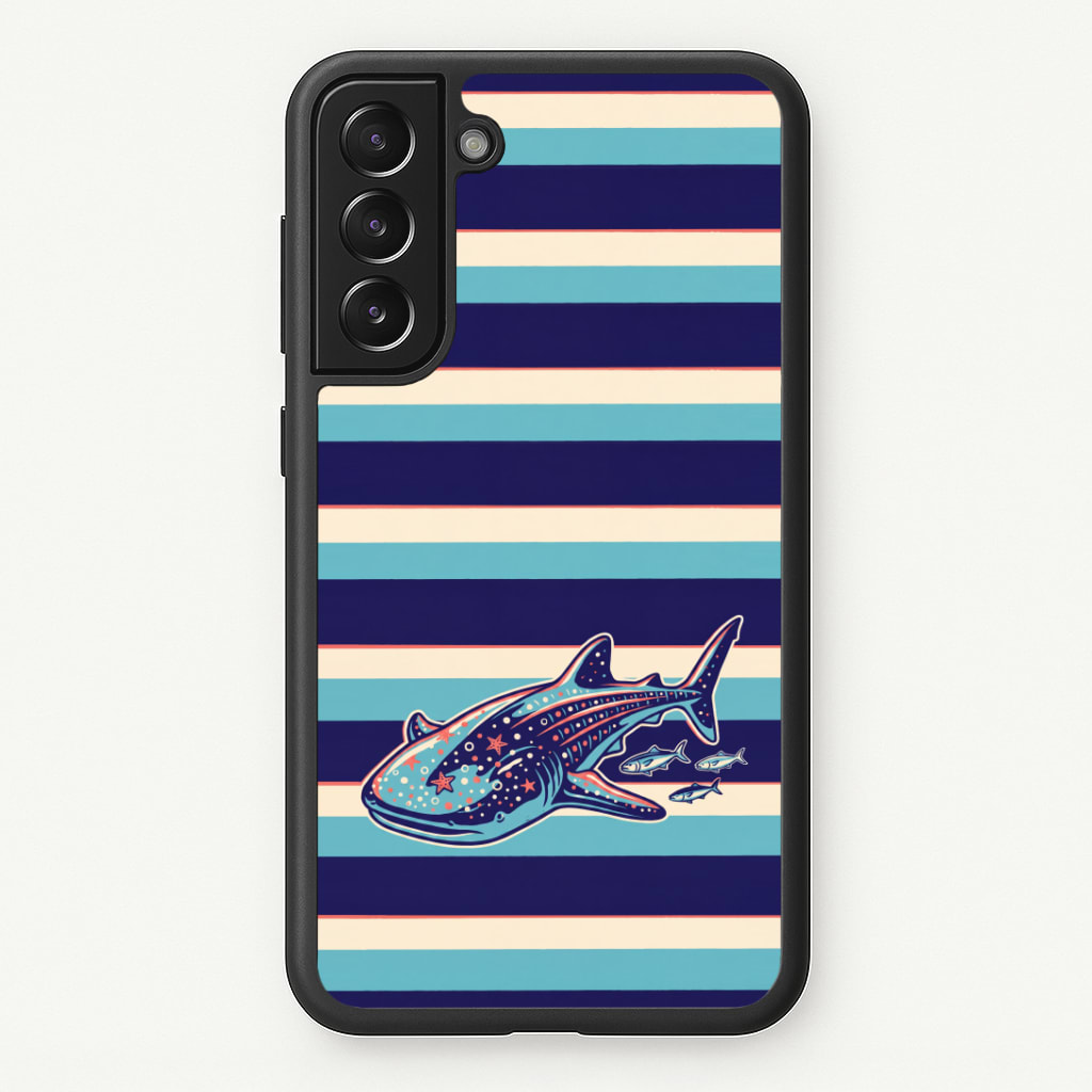 Striped Shark Phone Case