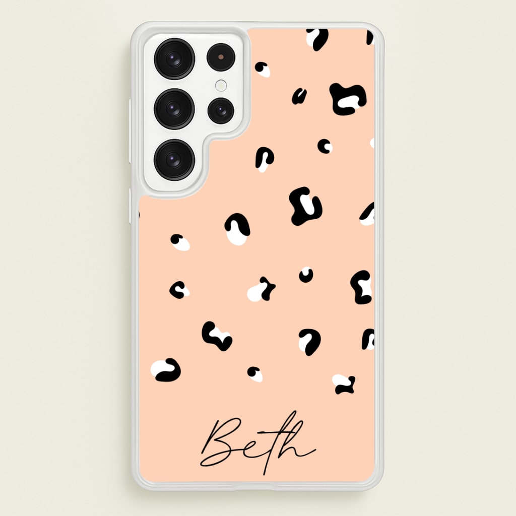 Personalised Name Cheetah Print Phone Case