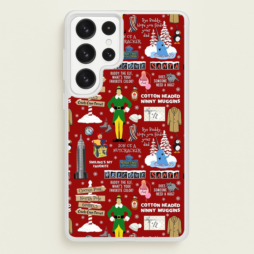 Red Elf Pattern Phone Case