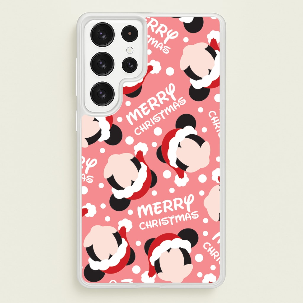 Merry Christmas Cartoon Mouse Pattern Phone Case