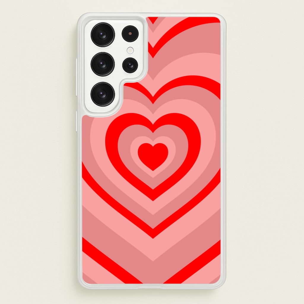 Red - Colourful Hearts Phone Case