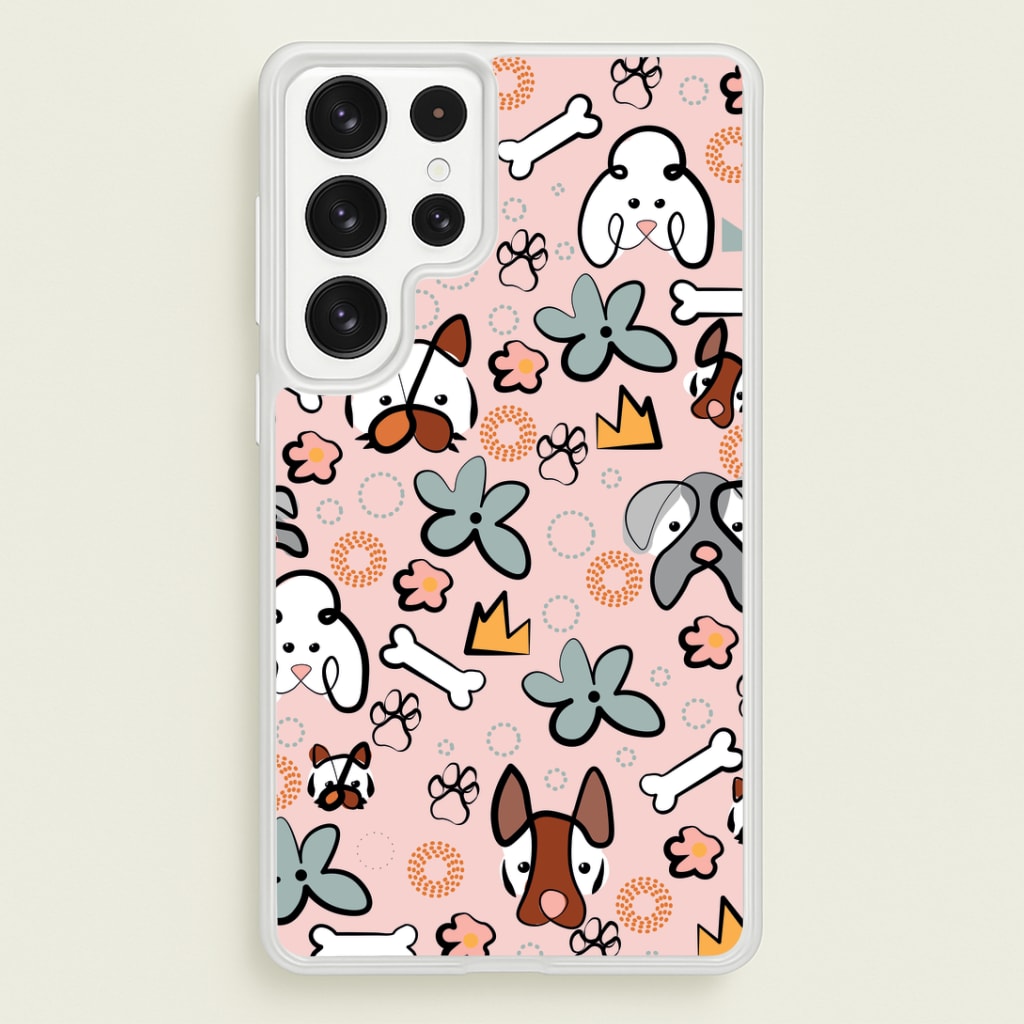 Bones and dogs - Dog Patterns Phone Case