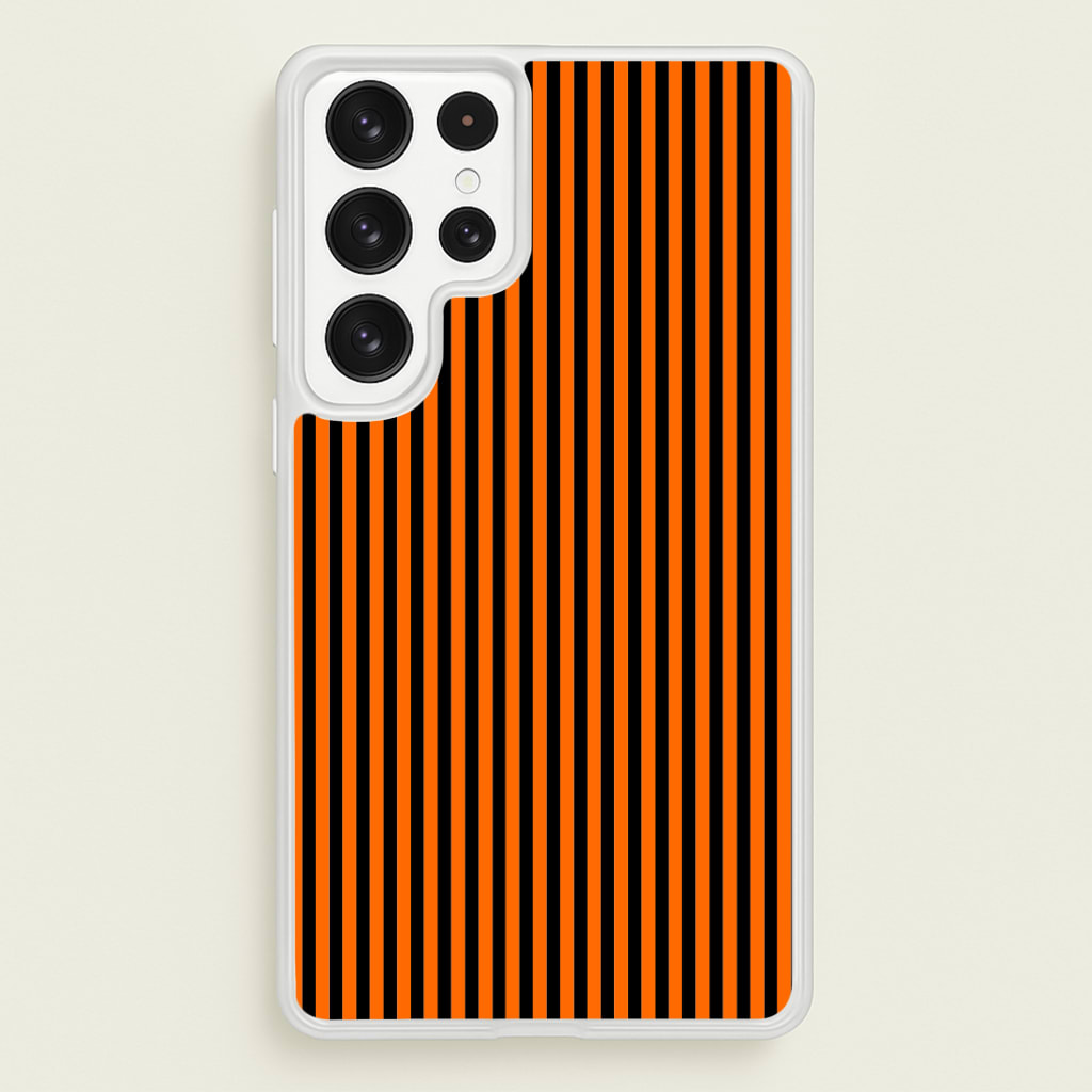 Orange & Black Stripe Phone Case