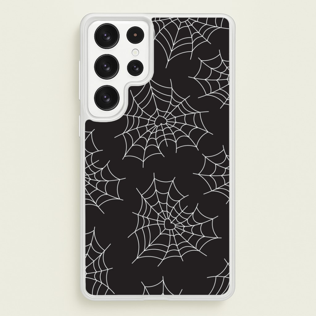 Spiderweb Hearts Pattern Phone Case
