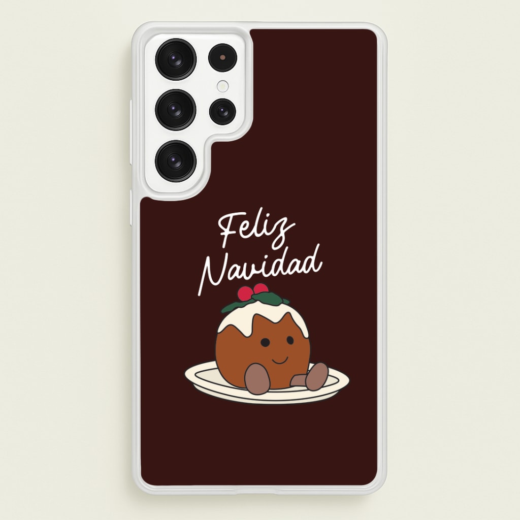 Christmas Pudding Plush Phone Case
