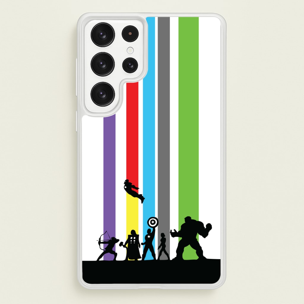 Superhero Team Silhouette Phone Case