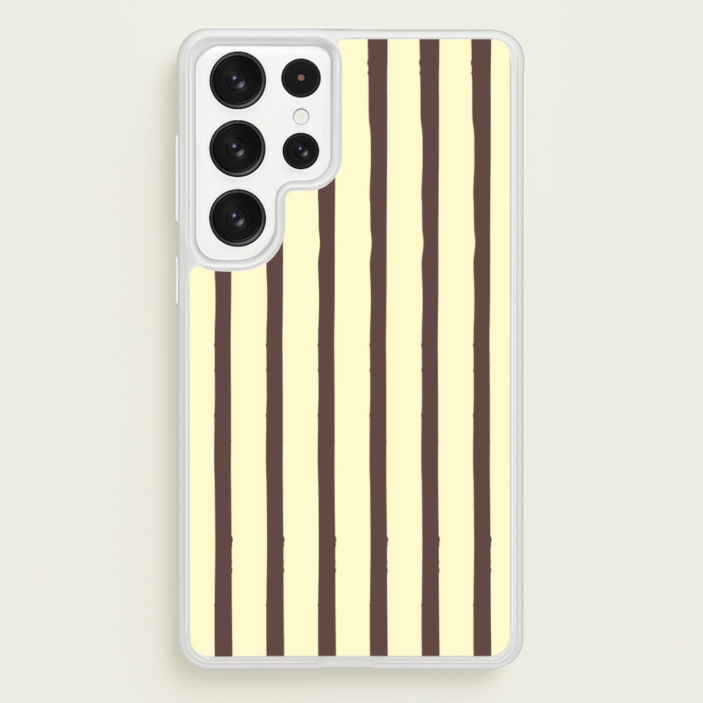 Vanilla & Chocolate Stripes Phone Case