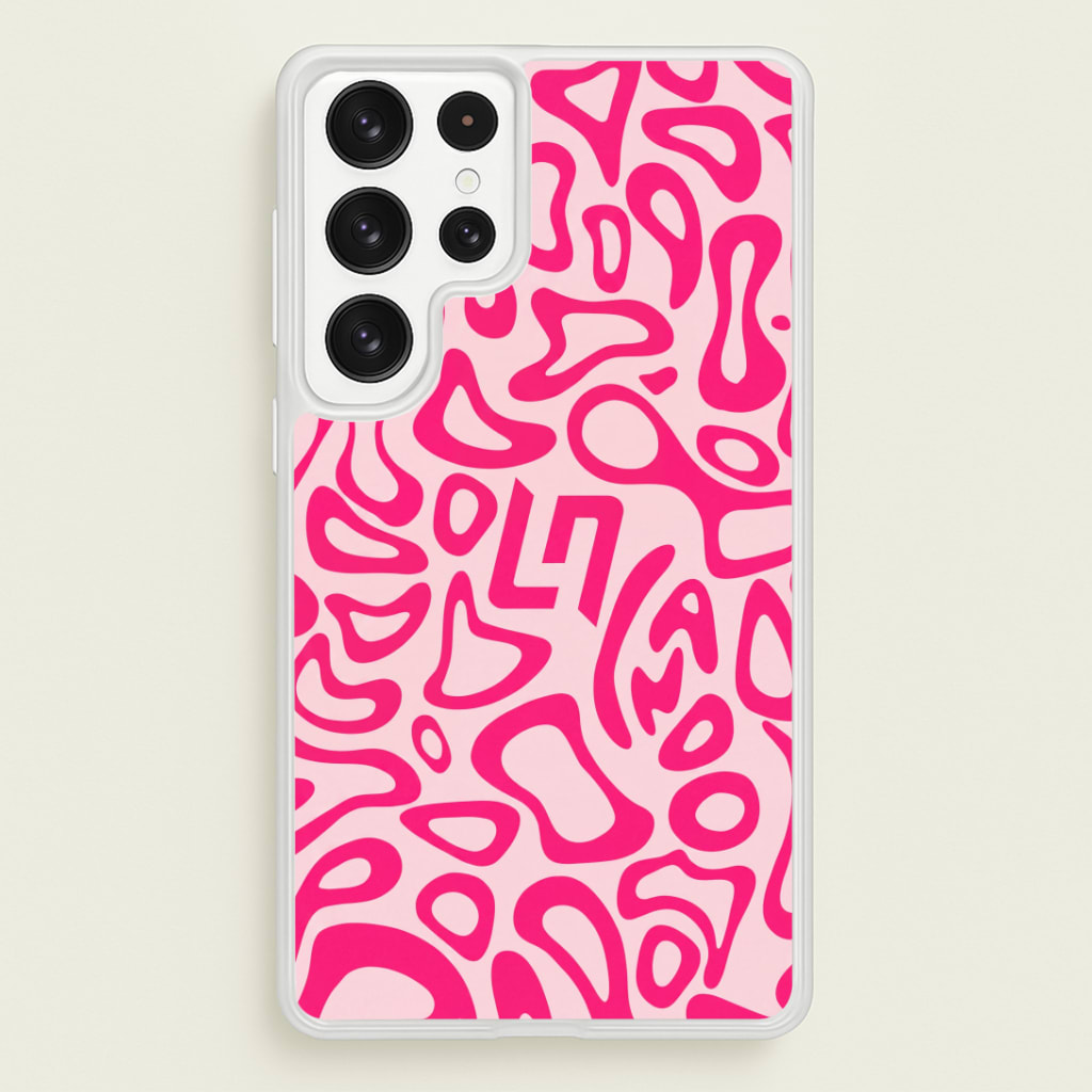 Norris Helmet Pattern - Pink Phone Case